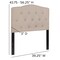 Flash Furniture Cambridge Headboard, Twin Size, Beige Fbrc HG-HB1708-T-B-GG - alternate 7